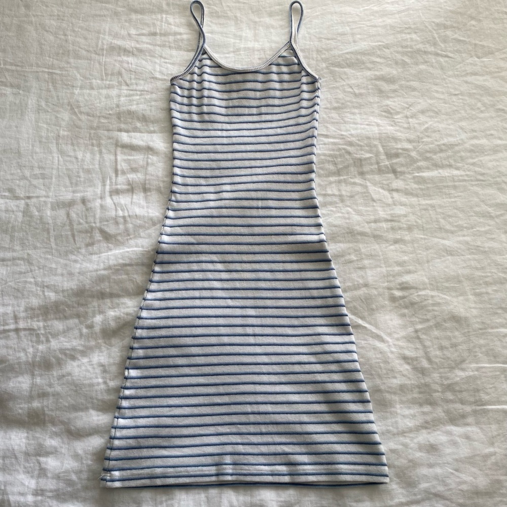 Brandy Blue and White Body con dress